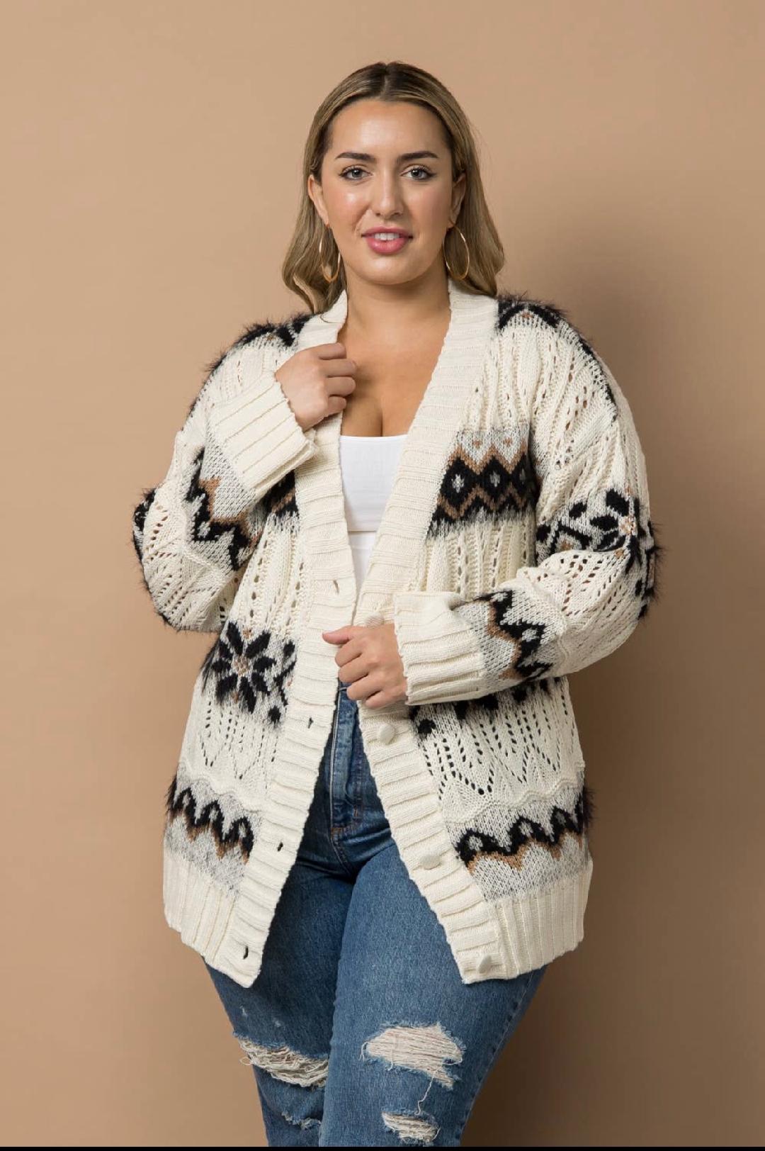 Plus size outlet varsity cardigan